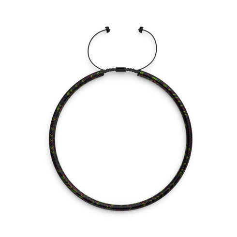 Serpentine | Rainbow Eclipse Hematite x Gunmetal | Double Wave Necklace